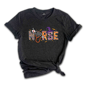 Halloween Nurse Shirt, Spooky Nurse Shirt, Nurse Halloween Gifts, Halloween Party Shirt, Nurse Halloween T-Shirt, Cute Nurse Shirt