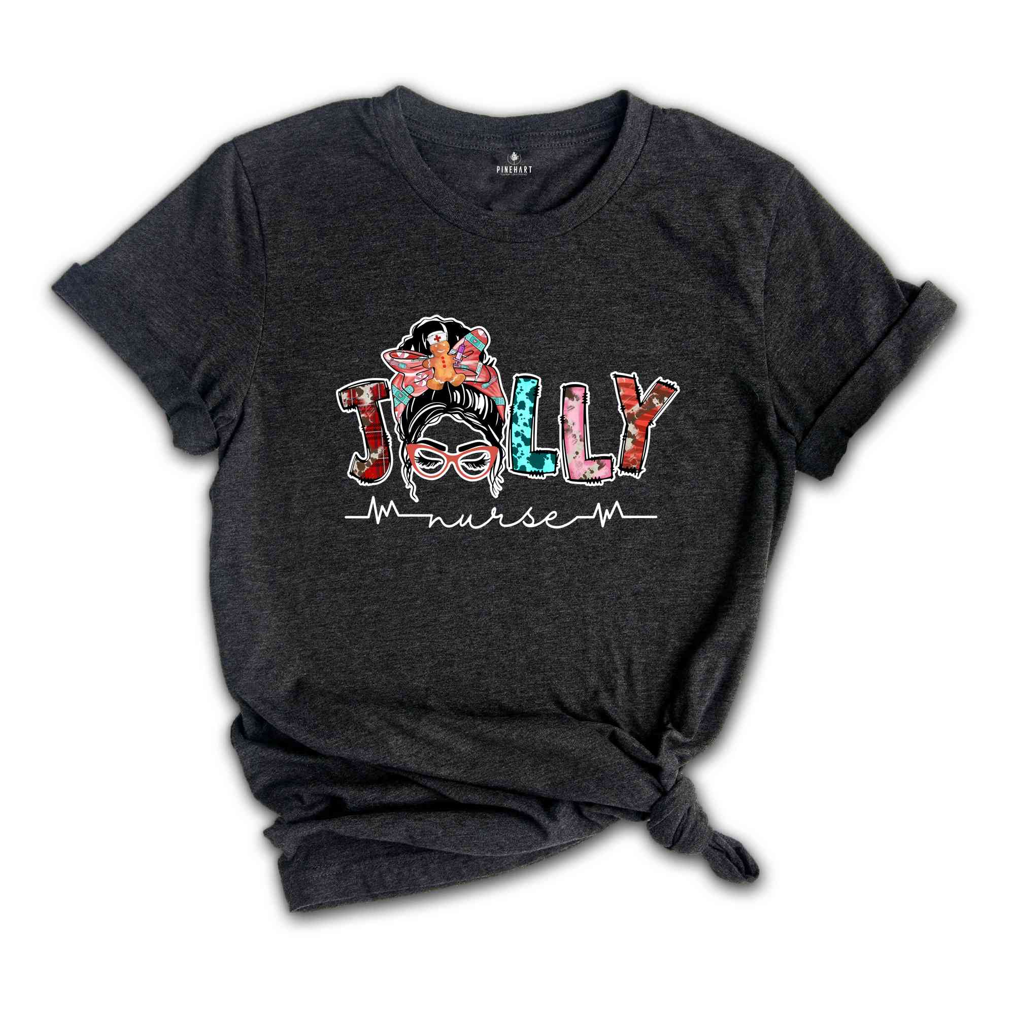 Jolly Nurse Shirt, Funny Christmas Shirt, Nurse Appreciation, Nurse Christmas Shirt, Gift For Nurse, Christmas Party Shirt, Xmas Shirt