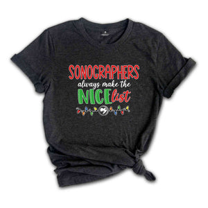 Sonographer Shirt, Christmas Sonographer, Xmas Gift, Sonographer Gift, Christmas Shirt, Xmas Shirt, Holiday Shirt, New Year Shirt