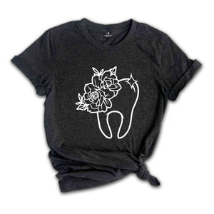 Custom Dental Shirts, Personalized Gift, Customized Dentist Shirts, Dental Assistant Gift, Dental Hygienist Shirt, Floral Tooth Graphic Tees