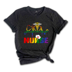 LGBT Nurse Shirt, LGBT Pride Nurse Gift, Nurse Life Shirt, Nurse Appreciation, Nurse Shirt, New Nurse Gift