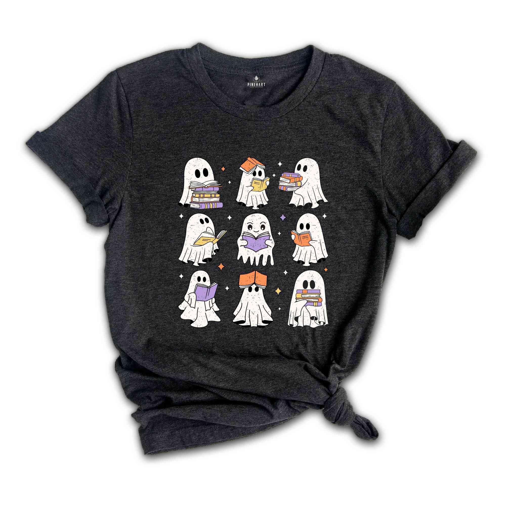 Book Lover Shirt, Halloween Ghost Shirt, Librarian Shirt, Ghost Shirt, Cute Ghost Shirt, Halloween Gift, Bookworm Gift, Spooky Season Shirt