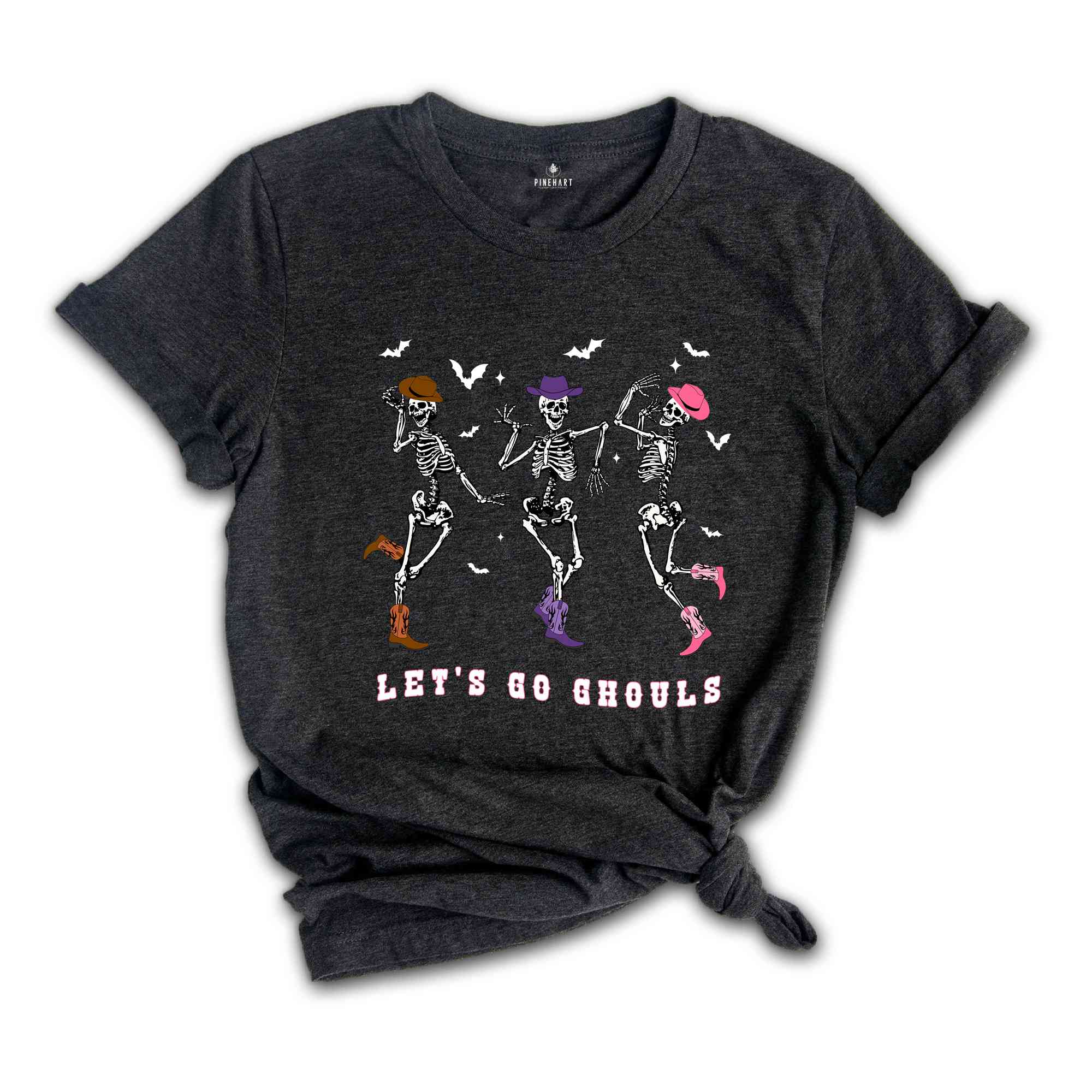 Let's Go Ghouls Shirt, Dancing Skeleton Shirt, Halloween Costume, Skeleton Ghost Shirt, Spooky Season Shirt, Halloween Party Shirt