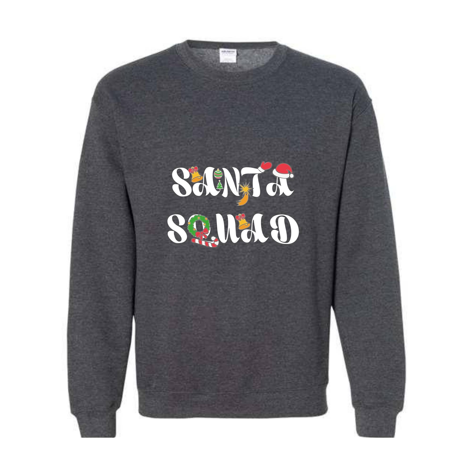 Santa Squad Sweatshirt, Xmas Sweatshirt, Festive Sweatshirt, Xmas Gift, Christmas Squad, Matching Sweatshirts, Holiday Outfit