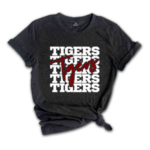 Team Mascot Shirt, Tigers Team Shirt, Tigers Football Shirt, Tigers Fan Shirt, Tigers School Tee, Tigers School Spirit, Tigers Mom Shirt