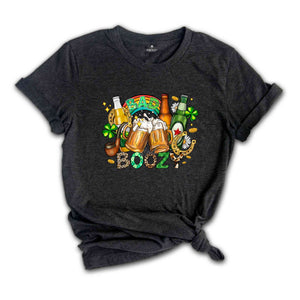 Bad And Boozy Shirt, Saint Patrick's Day Shirt, Beer Shirt, St. Patrick's Day Shirt, Saint Patrick Beer Shirt