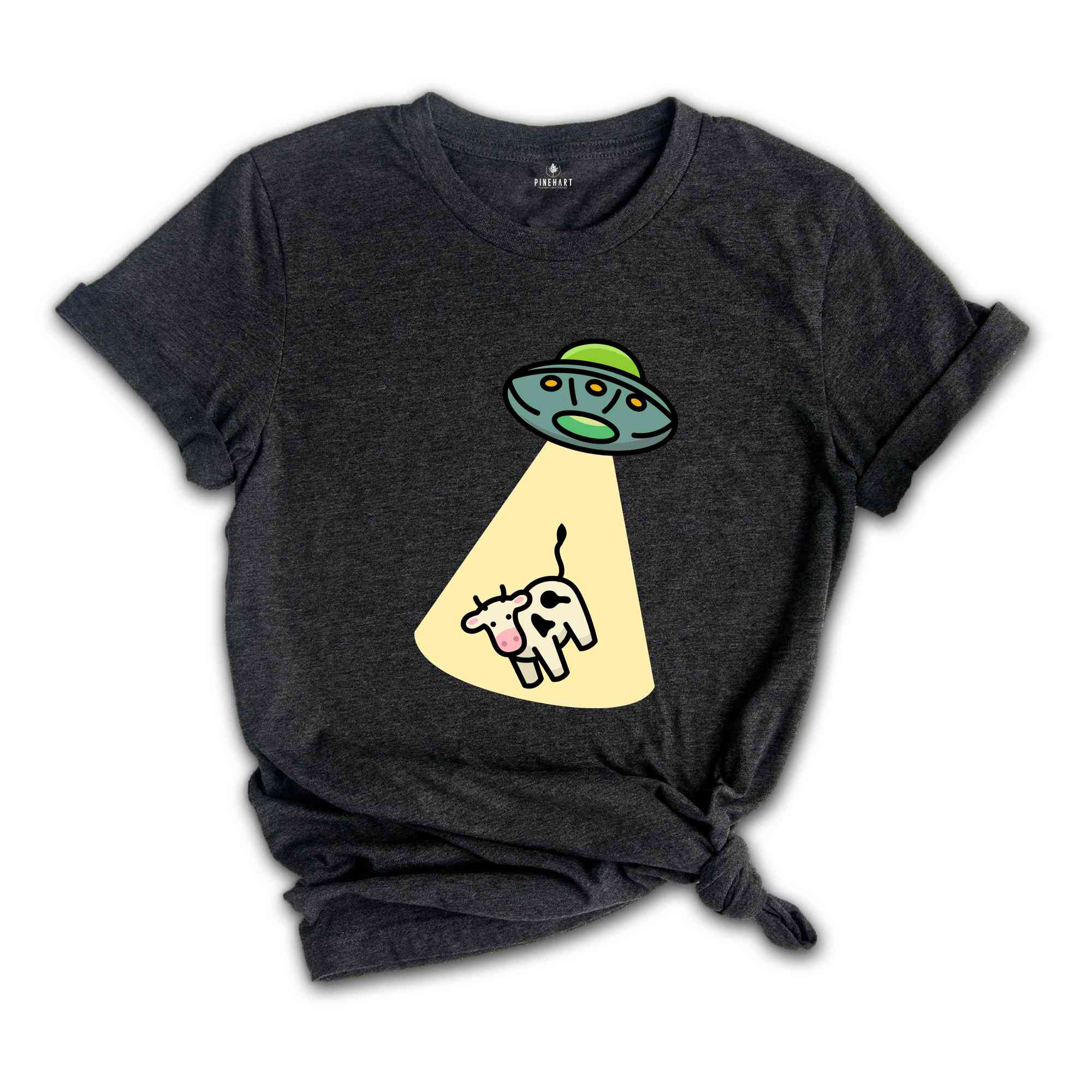 UFO Cow Abduction Shirt, Funny Ufo Shirt, Alien Abduction Shirt, Nerdy Gift, Cute Alien Shirt, Humorous Alien Shirt, Outer Space Gift