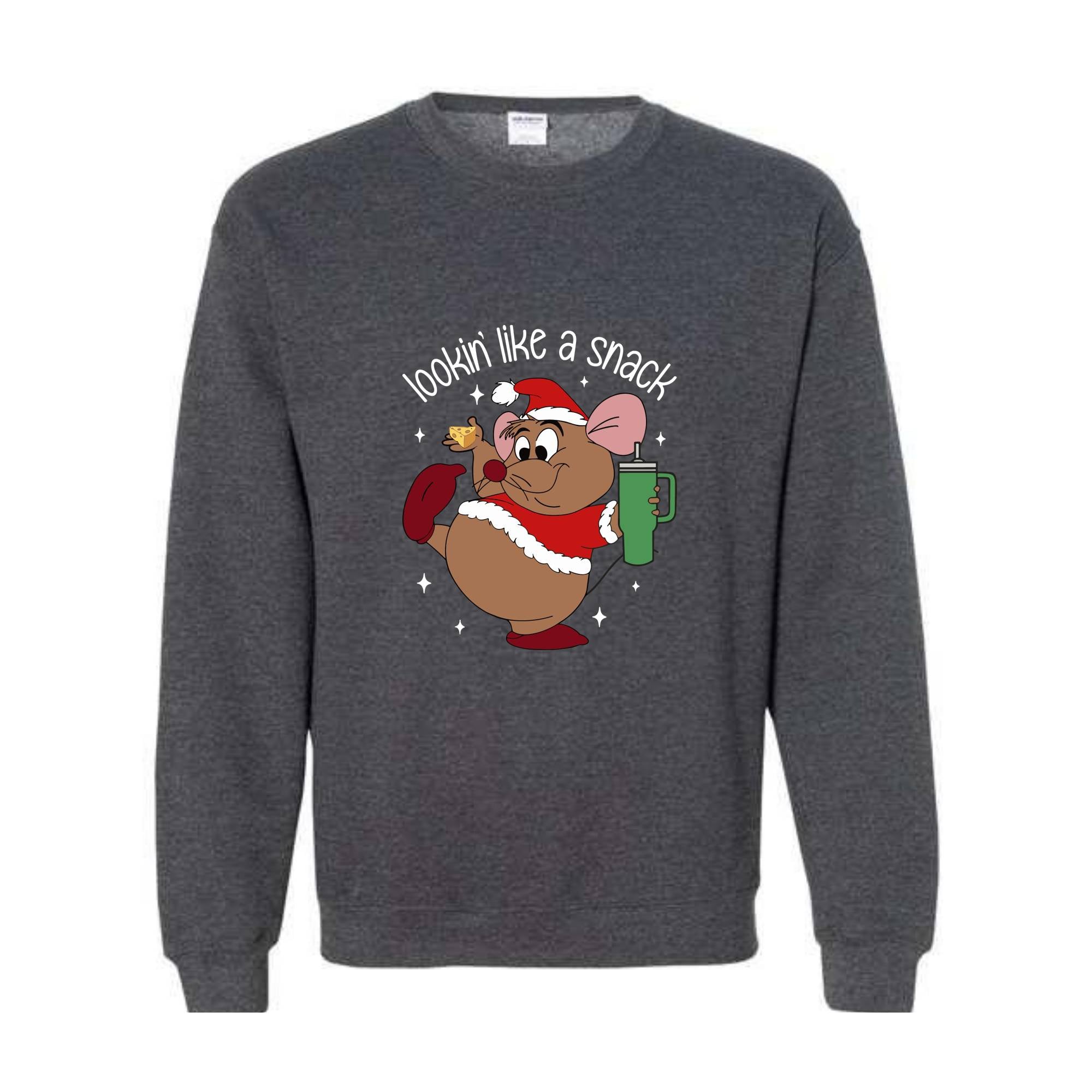 Lookin' Like A Snack Gus Christmas Sweatshirt, Funny Christmas Sweatshirt, Xmas Movie Sweater, Disneyland Christmas Sweatshirt