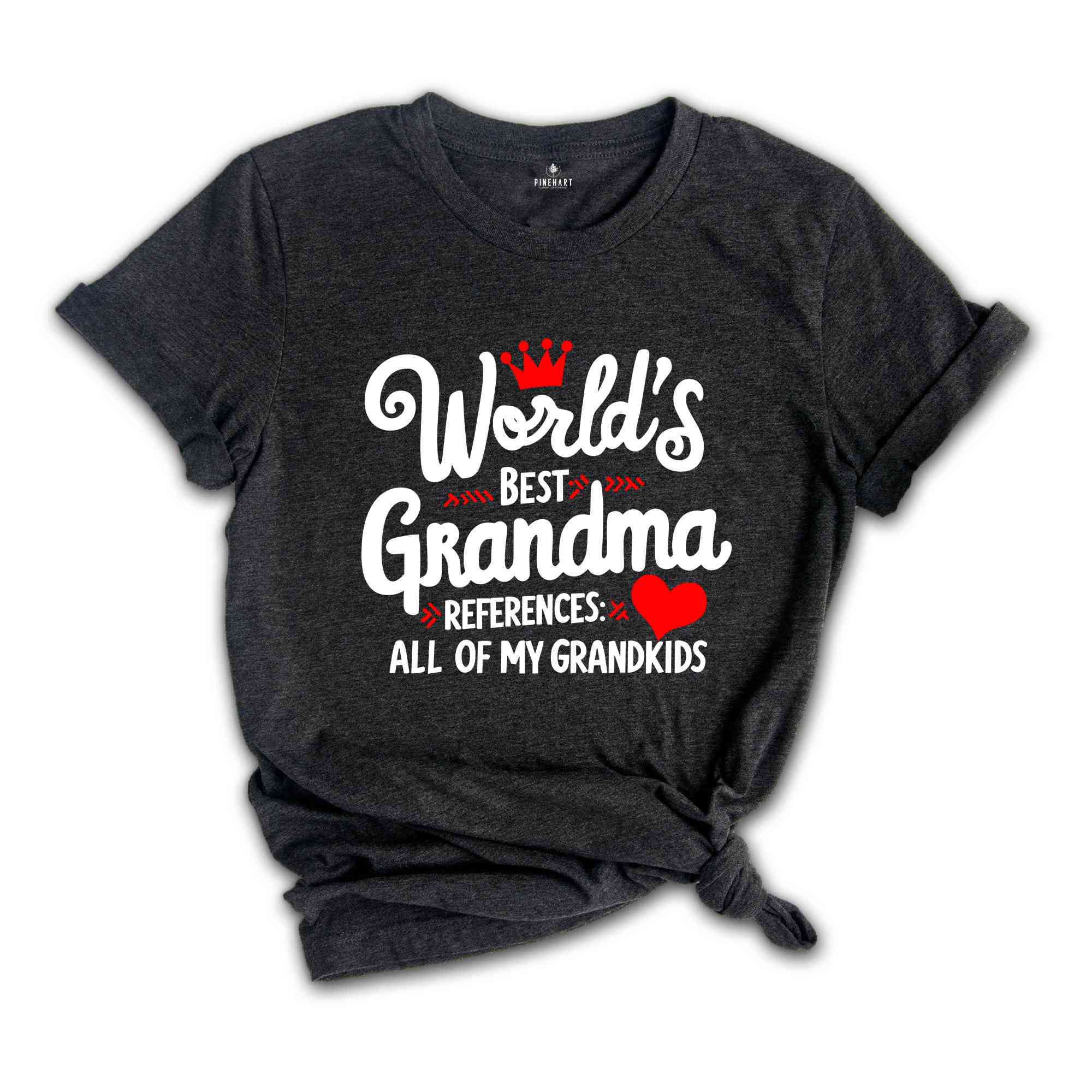 World's Best Grandma Shirt, According to My Grandkids T-Shirt, Mother's Day Gift for Grandma Tee, Gift For Grandma