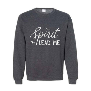 Spirit Lead Me Where My Trust Is Without Borders Sweatshirt, Religious Quote Sweatshirt, Elegant Boho Christian Quote Sweatshirt