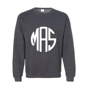 Monogram Sweatshirt, Monogram Hoodie, Custom Initials Sweatshirt, Custom Initials Hoodie, Custom Monogram Hoodie, Personalized Monogram