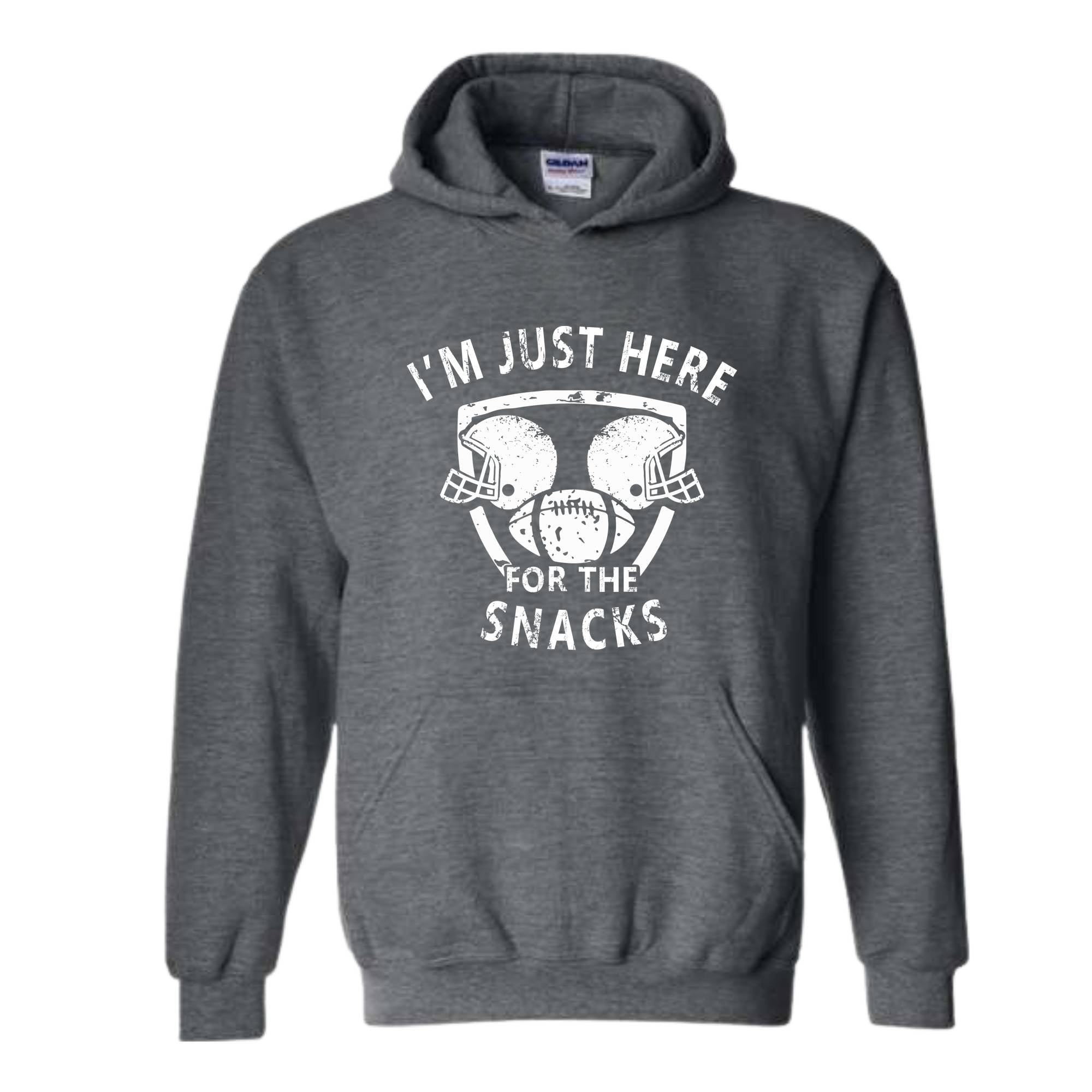 I'm Just Here For The Snacks Sweatshirt, Game Day Sweater, Football Season Sweatshirt, Football Fan Gifts, Sunday Game Apparel