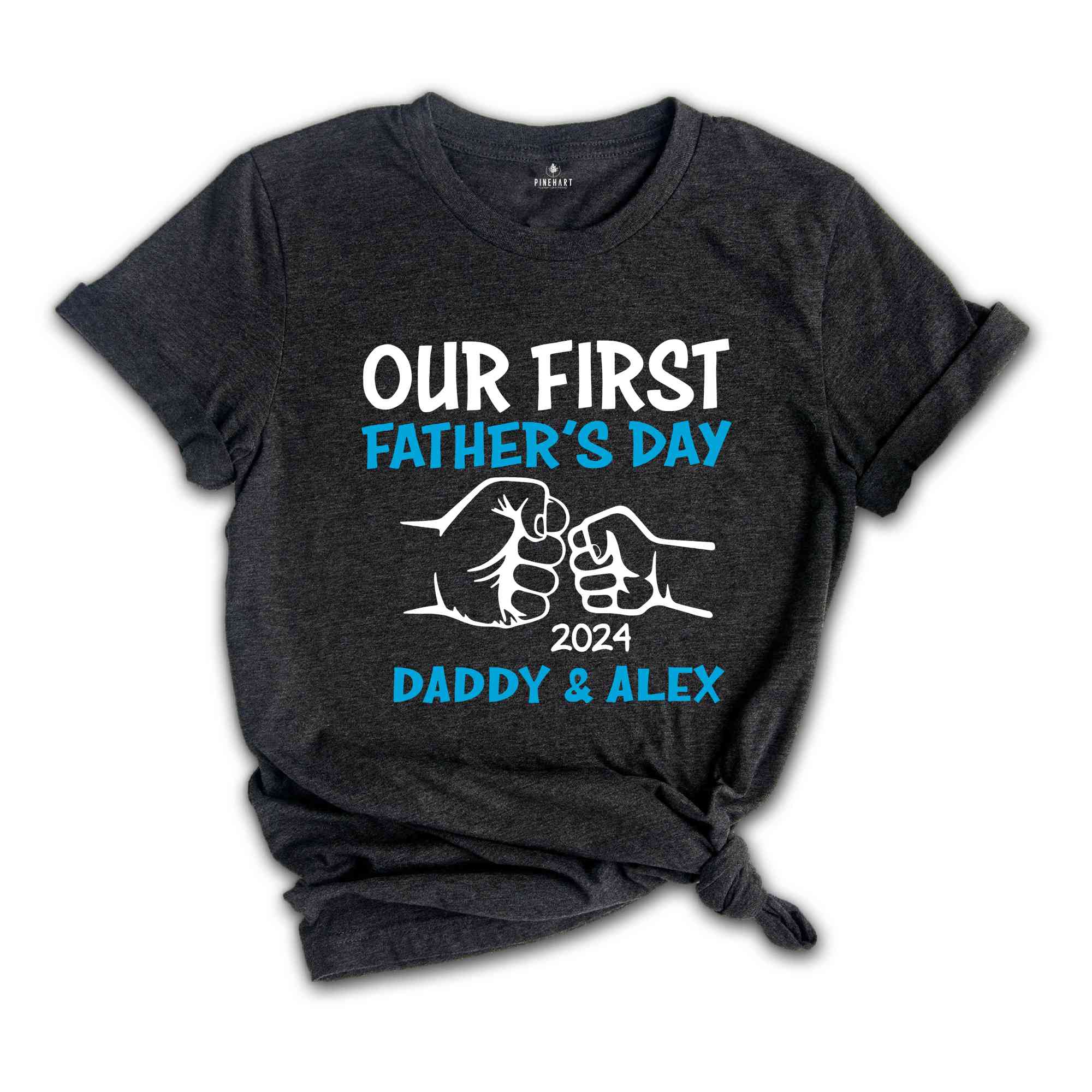 Our First Fathers Day Shirt, Daddy And Child Shirt, Fathers Day Matching Shirt, Fathers Day Gift Tee