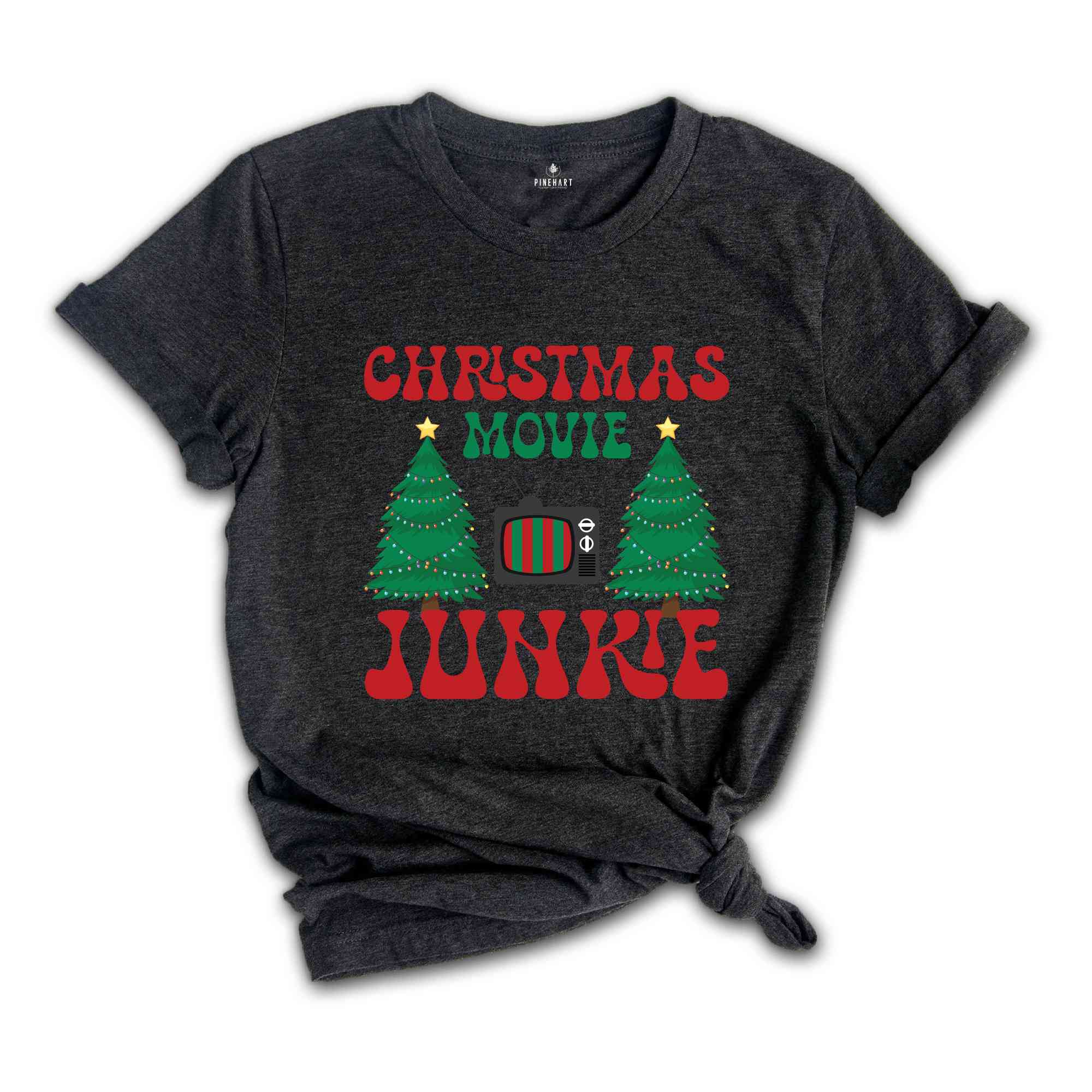 Christmas Movie Junkie Shirt, Retro Christmas Shirt, Christmas Shirt, Holiday Shirt, Vintage Christmas Shirt