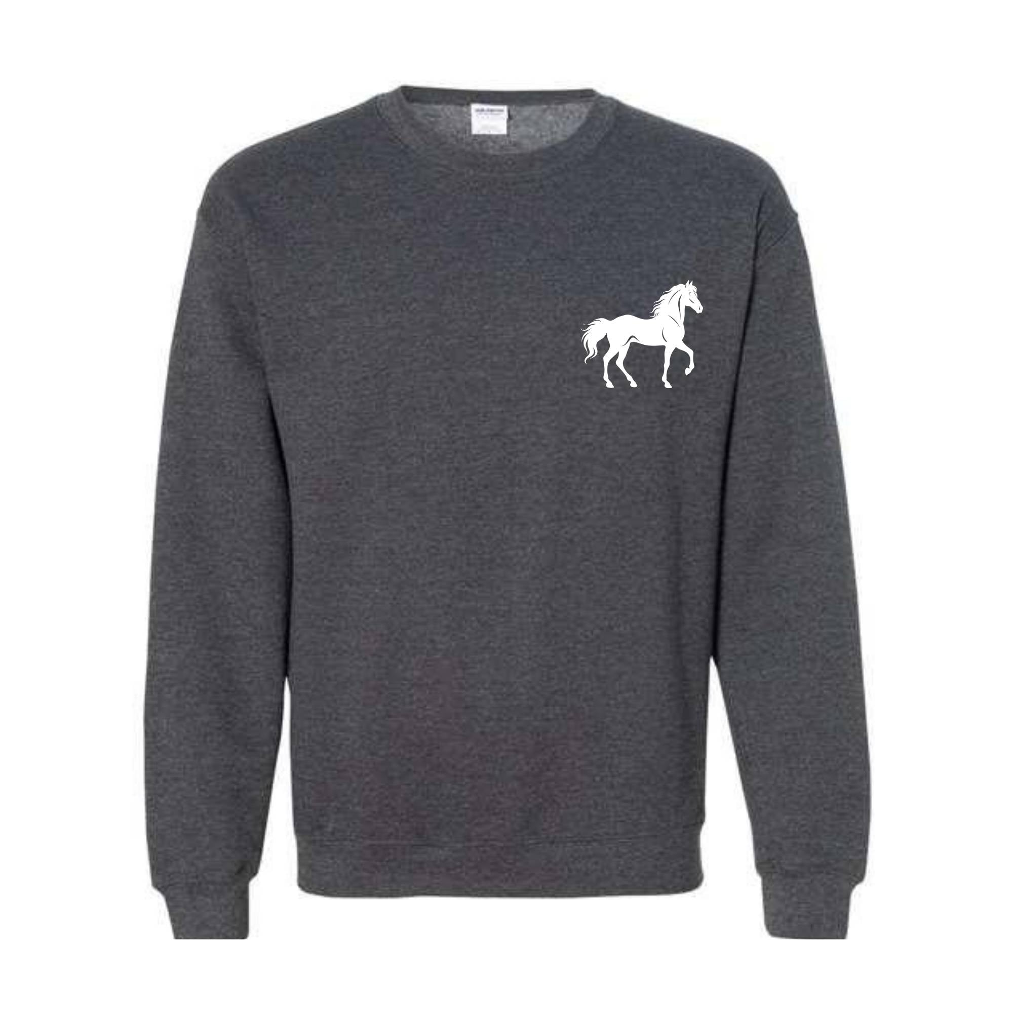 Personalized Equestrian Sweatshirt, Custom Horse Lover , Horse Trainer Gift, Horseback Riding , Girl Horse