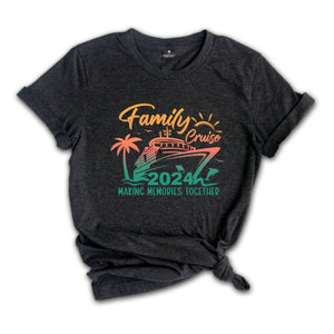 Family Cruise Shirt, Family Matching T-Shirt, Vacation Tee, Family Cruise 2024 Shirt, Beach Vacation Tee, Funny Family Matching Shirt