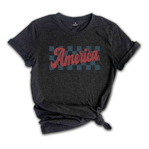 Vintage America T-Shirt, 4th Of July Outfit, Cute America Shirt, Vintage Fourth Of July Shirt, Patriotic Gifts