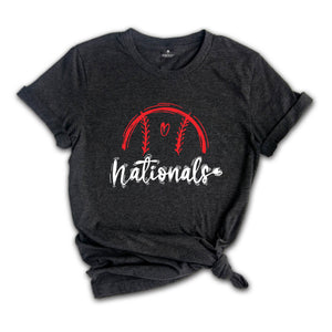 Nationals Mascot Shirt, Team Mascot Shirt, Nationals Team Spirit Tee, Nationals Fan Shirt, Nationals School T-shirt