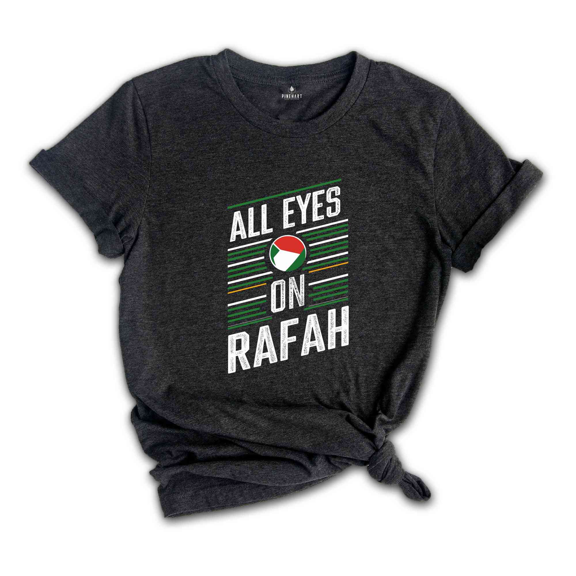 All Eyes on Rafah Shirt, Gaza Palestine T-Shirt, Free Palestine Shirt, Peace Sign Shirt, Palestine Protest, World Peace Shirt