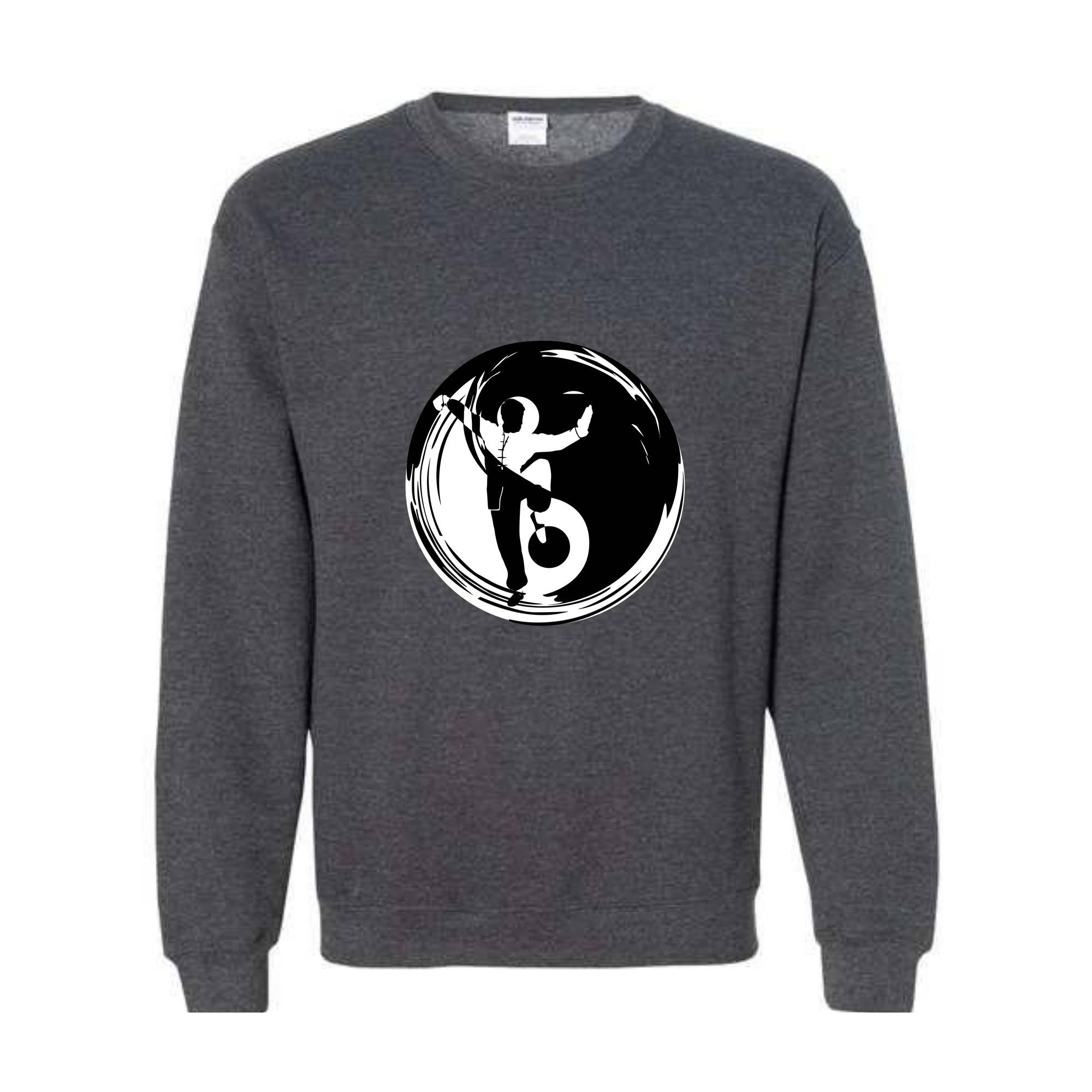 Yin Yang Hooded Sweatshirt, Ying Yang Symbol, Japanese Philosophy, Cozy Winter Apparel, Street Style