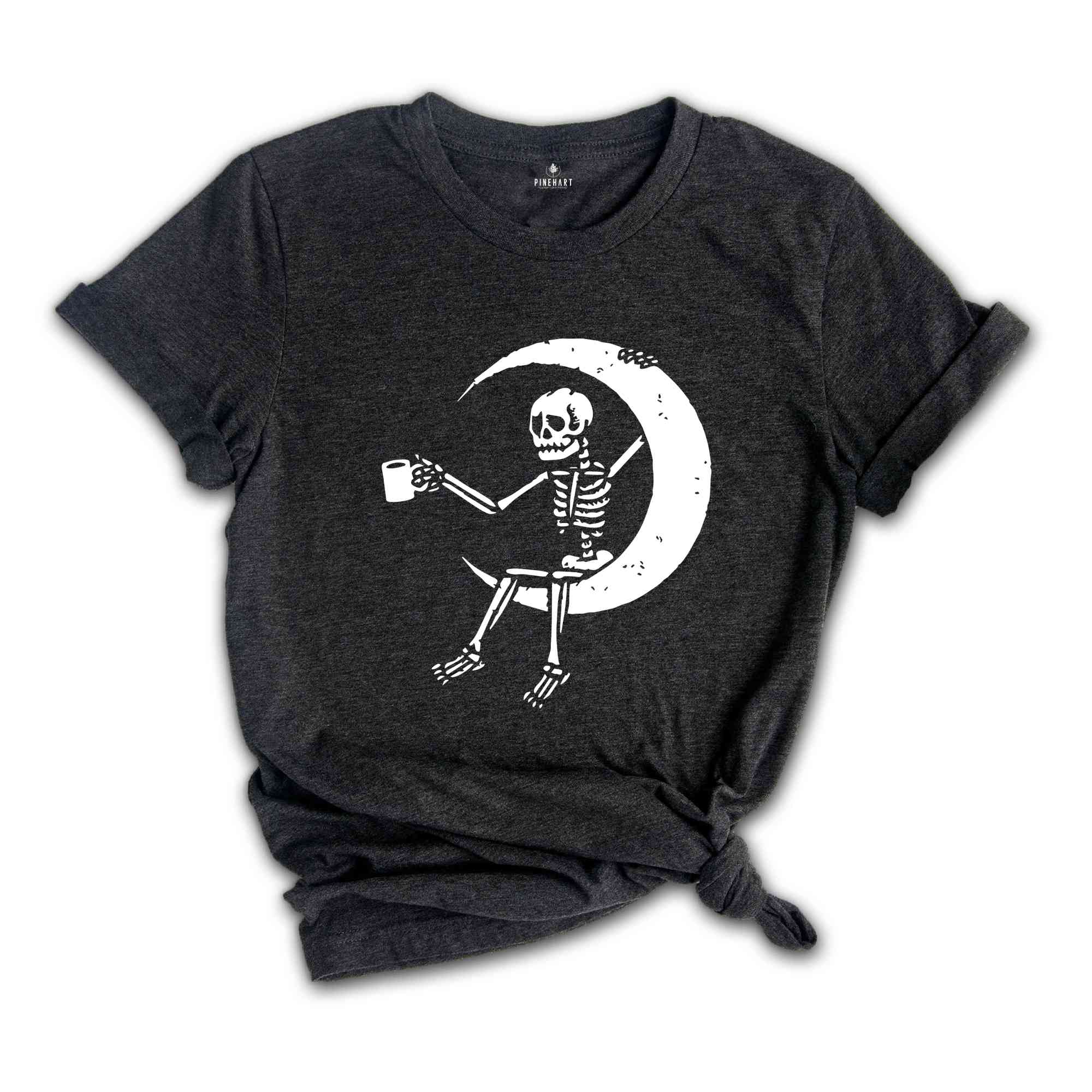 Coffee Skeleton Shirt, Skeleton Shirt, Halloween Shirt, Halloween Party Tee, Skeleton Coffee Tee, Coffee Addict Shirt