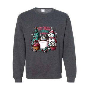 Hot Cocoa And Christmas Movie Sweatshirt, Christmas Sweatshirt, Hot Cocoa Sweatshirt, Christmas Gifts