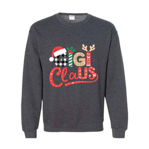 Gigi Claus Sweatshirt, Santa Claus Hoodie, Cute Gigi Hoodie, Grandma Hoodie, Funny Christmas Hoodie, Christmas Gigi gift, Grandma Gift