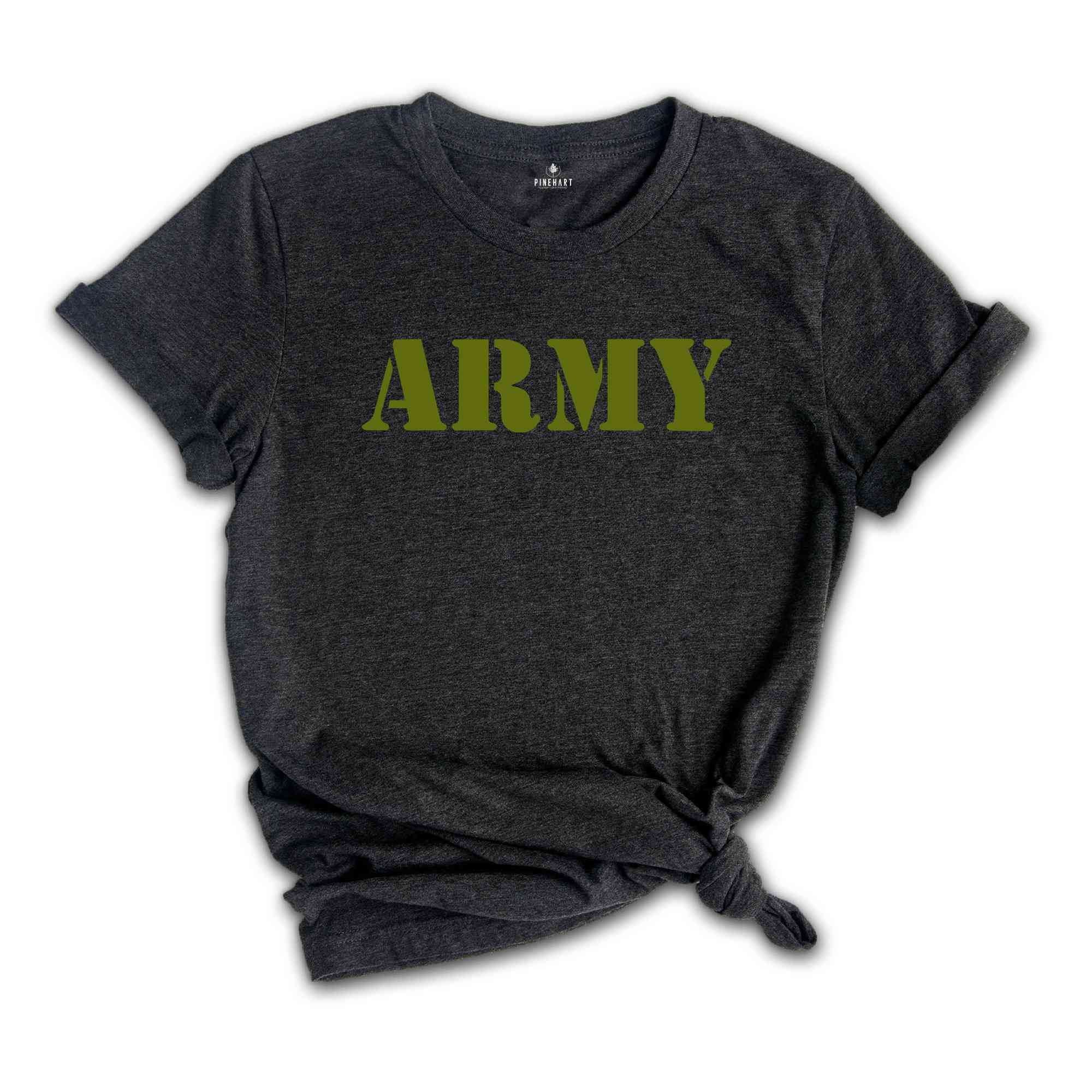 Army Shirt With Name, Personalized Army T-Shirt, Custom Army Tee With Name, Gift for Army Wife, Gift for Army Mom