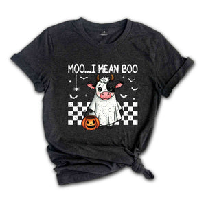 Moo I Mean Boo Shirt, Cute Halloween Shirt, Cow Halloween Shirt, Spooky Vibes Shirt, Cow Lover Shirt, Animal Lover Shirt, Halloween Gift