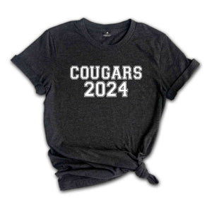 Team Mascot Hoodie, Cougars Team Hoodie, Mascot Crewneck, School Team Spirit, Cougars Sweatshirt, Cougars School Hoodie, Cougars Football