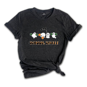 School Spirit Halloween Shirt, School Spirit Shirt, Ghost School Spirit Shirt, School Spirit Halloween Tee, Cheerleader Halloween Tee