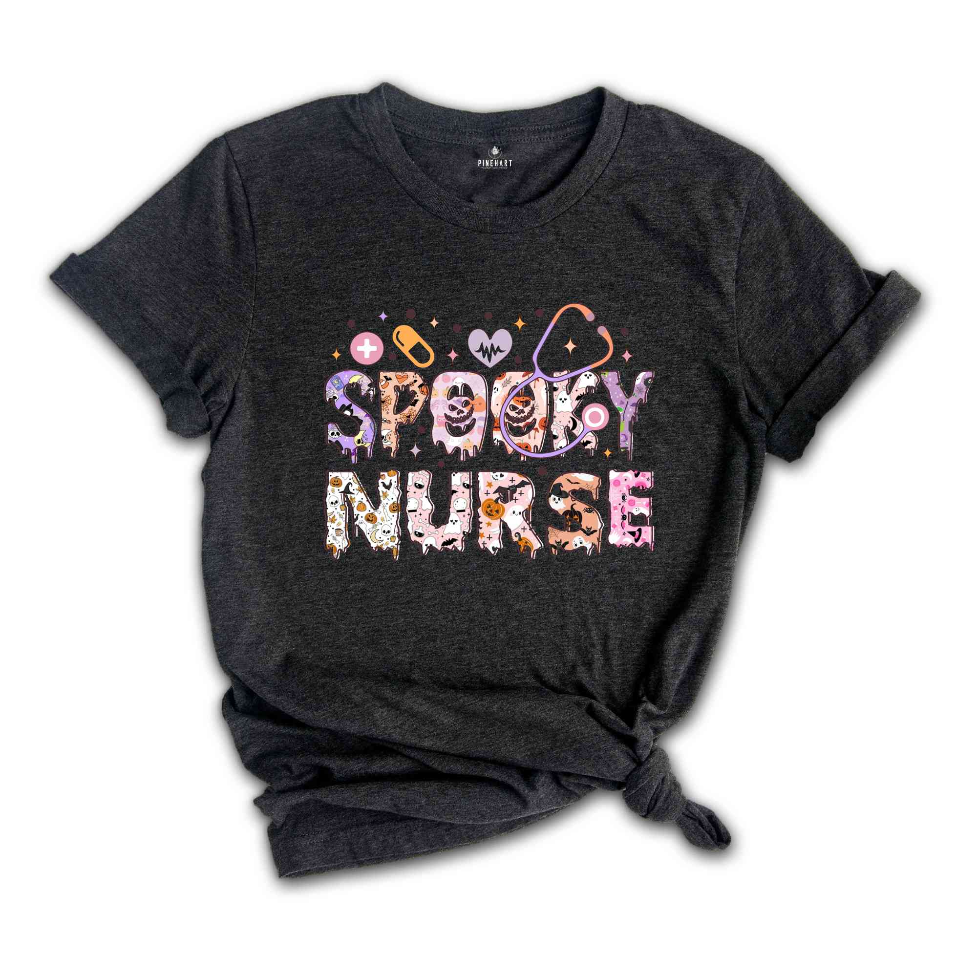 Spooky Nurse Shirt, Nurse Halloween Shirt, Halloween Hospital Party Tee, Fall Nurse T-Shirt, Halloween Nurse Gift