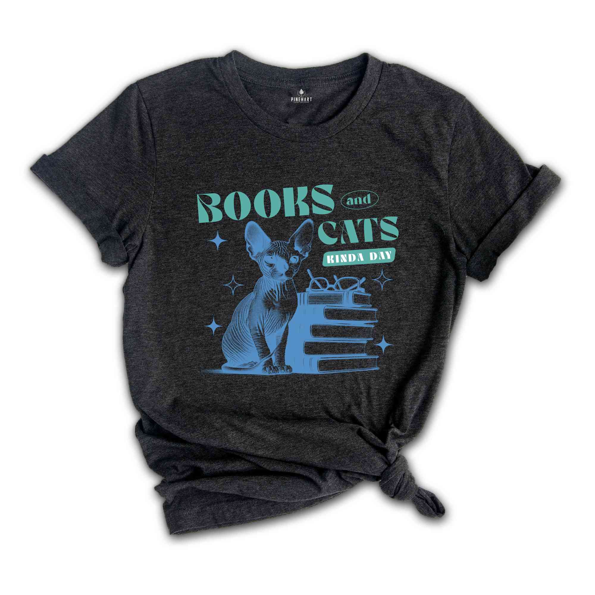 Books And Cats Shirt, Cute Cat Shirt, Mental Health Shirt, Cat Mom Shirt, Librarian Shirt, Cat Lover Shirt, Cat Shirt, Bookish Shirt