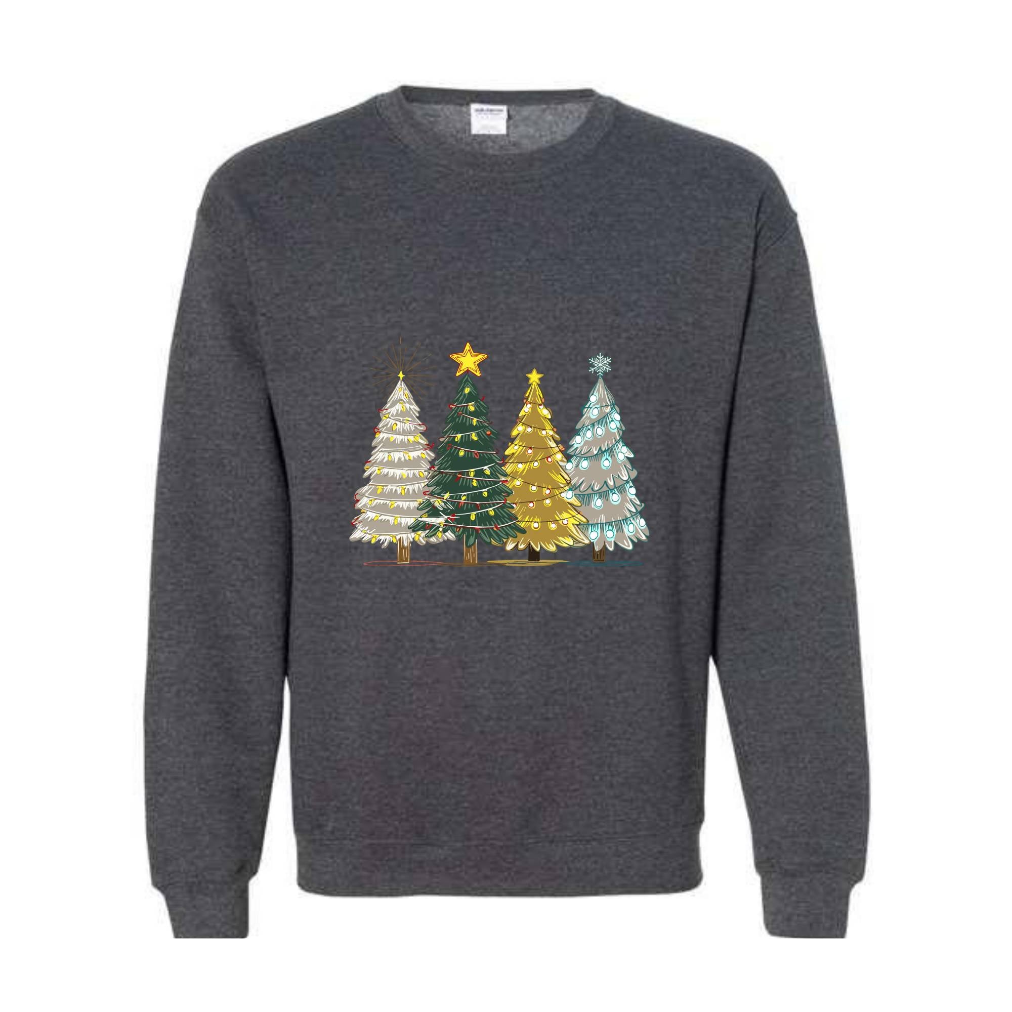 Green Tree Christmas Sweater, Christmas Sweater, Christmas Crewneck, Christmas Tree Sweatshirt, Holiday Sweaters for Women, Winter Shirt