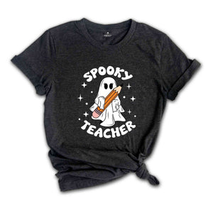 Spooky Teacher Ghost Shirt, Cute Ghost Shirt, Boo Shirt, Halloween Gift For Teachers, Teacher Appreciation, Halloween Gift, Spooky Shirt