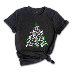 Christmas Tree Turtle Shirt, Turtle Lover Shirt, Animal Lover Gift, Holiday Turtle Shirt, Xmas Turtle Tee, Winter Turtle Shirt