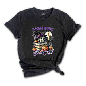 Salem Witch Book Club Shirt, Halloween Shirt, Spooky Pumpkin Shirt, Halloween Party Shirt, Halloween Party