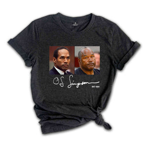 O.J Simpson Shirt, Rest In Peace, 1947-2024, OJ Simpson Tshirt, Thanks For Memories Simpson Shirt, RIP OJ Simpson Shirt, O.J Simpson