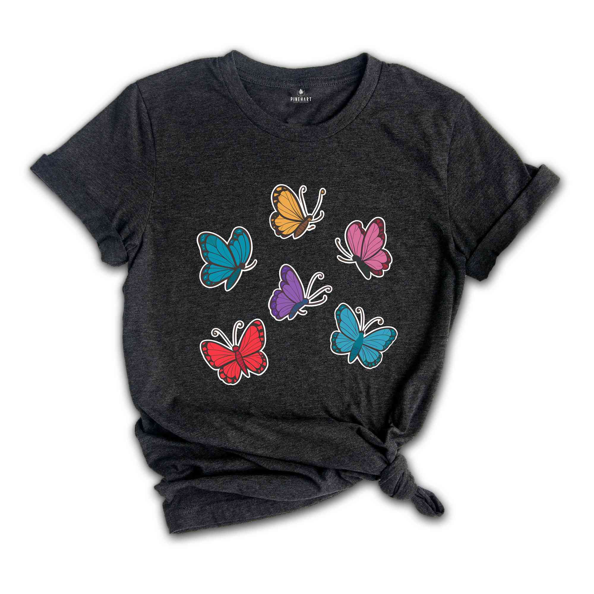 Butterfly Shirt, Colorful Butterfly Shirt, Butterfly Gift, Cute Butterfly Shirt, Butterfly Lovers Shirt, Butterfly Wings Shirt