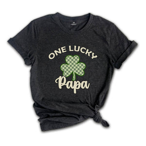 One Lucky Shirt, Custom Text Shirt, Custom Mama Shirt, Clover Shirt, St Patrick's Day Shirt, Gift for Husband, Father Shirt, Cute Mom Shirt