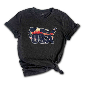 Retro USA Shirt, USA Travel Shirt, Country Travel Shirt, Shirt For Traveler, Travel Lover Gift, Travel Tee, Trip Shirt, America Shirt