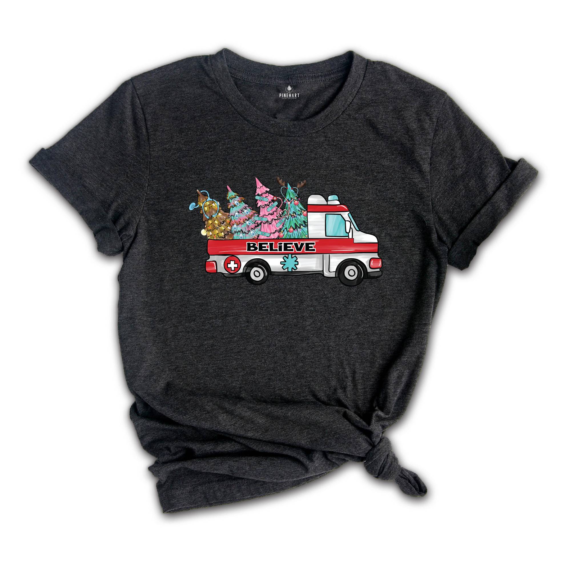 Christmas Ambulance Shirt, Er Christmas EMS Shirt, Emergency Medical Technician Shirt, Xmas Medical Shirt, Matching Ambulance Shirt