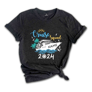 Custom Cruise Squad 2024 T-Shirt, Custom Cruise Squad Shirt, Custom Cruise Squad, Family Cruise Trip, Cruise Squad 2024