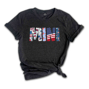 Mama Dad And Mini Shirt, American Family Shirt, Patriotic Shirts, Family 4th of July Shirt Kids fourth of July Shirt, Matching Family Shirt