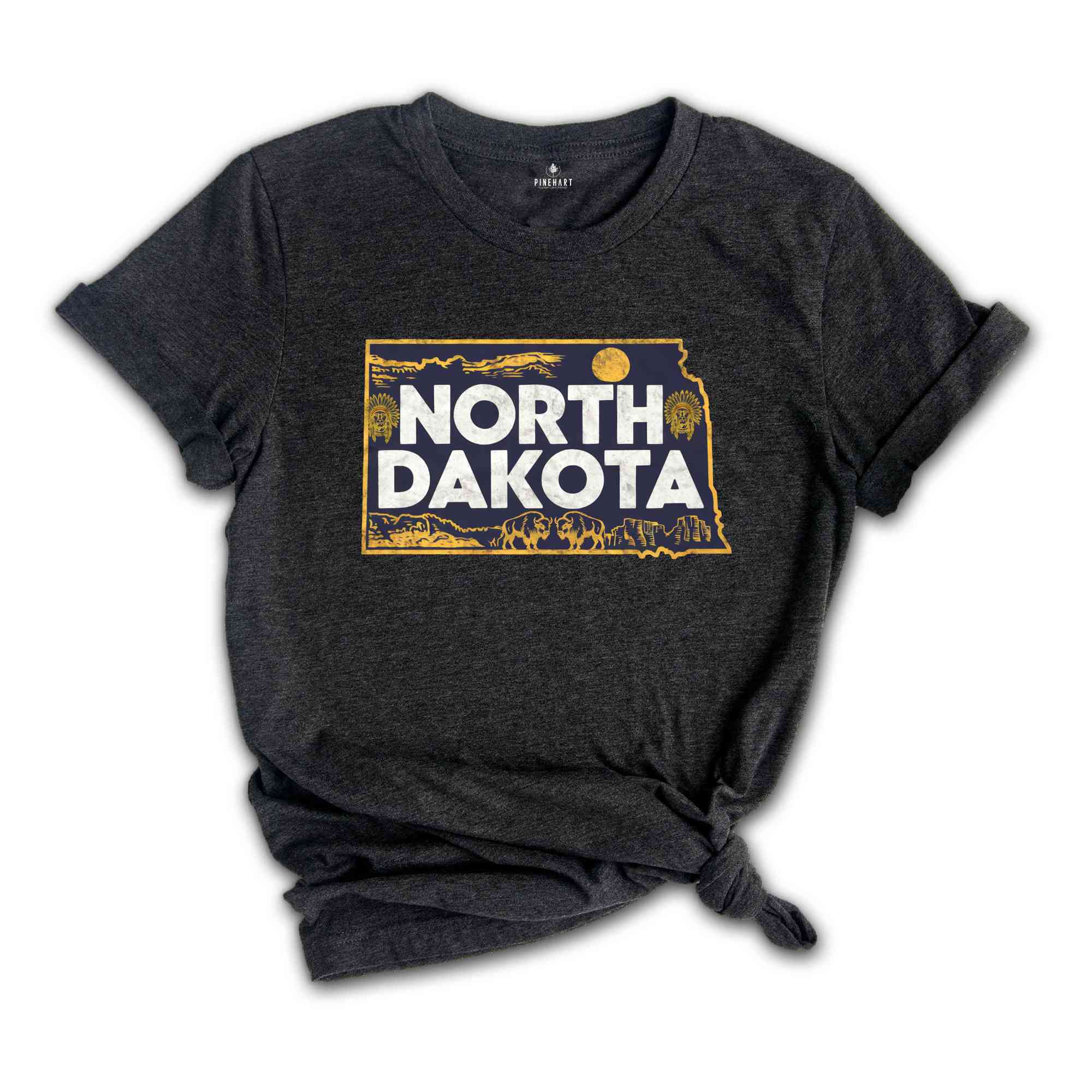 !Retro State Of North Dakota Shirt, State Of North Dakota Shirt, State Shirt, North Dakota Shirt, North Dakota Lover Shirt, Family Trip Tee