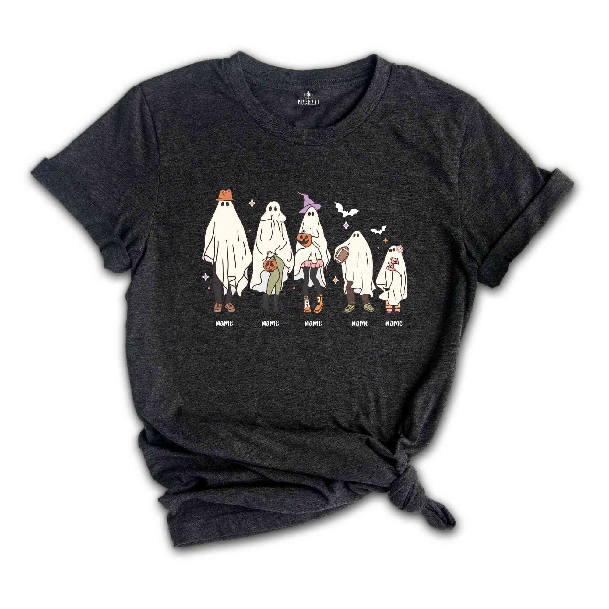 Custom Family Halloween Shirt, Family Halloween Party Shirt, Halloween Ghost T-Shirt, Spooky Season Shirt, Ghost Family Shirt