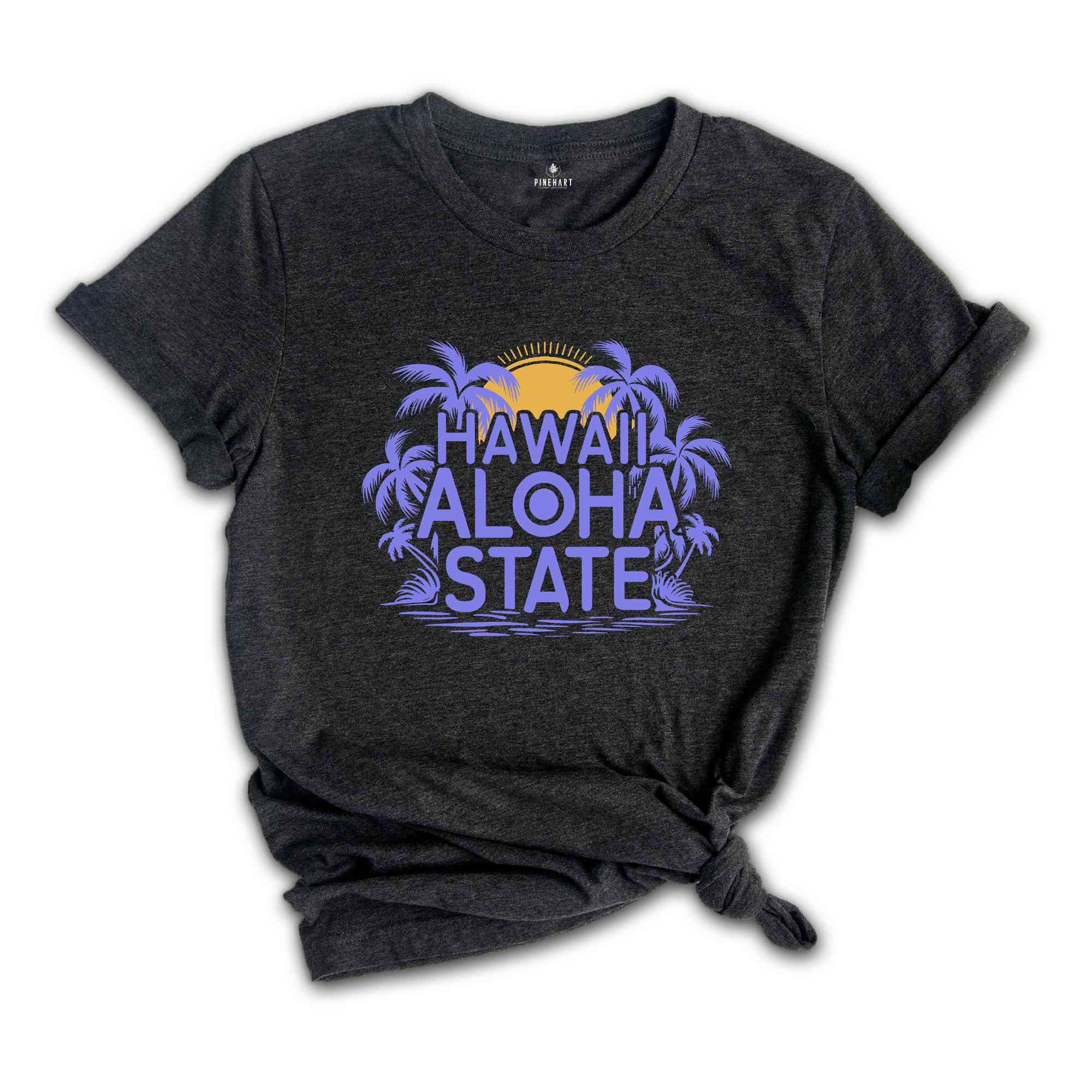 Hawaii Shirt, Aloha State Shirt, Summer Shirt, Retro Summer Shirt, Hawaiian Shirt, Beach Tee, Beach Lover Gifted