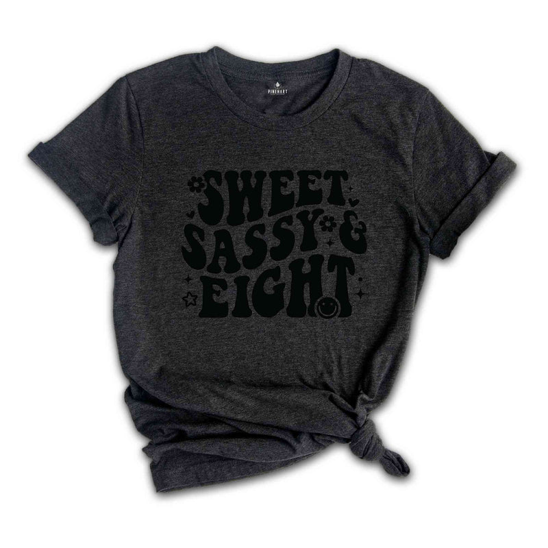 Sweet Sassy Eight Shirt, Birthday Girl Shirt, Cute Birthday Shirt, Tie Dye Shirt, Birthday Party Shirt Girl, Birthday Gift, Kids Tshirt