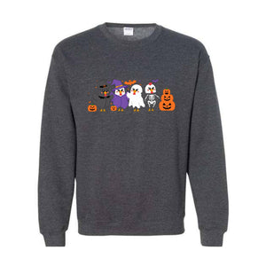 Halloween Chicken Sweatshirt, Chicken Lover Gift, Ghost Chickens Tee