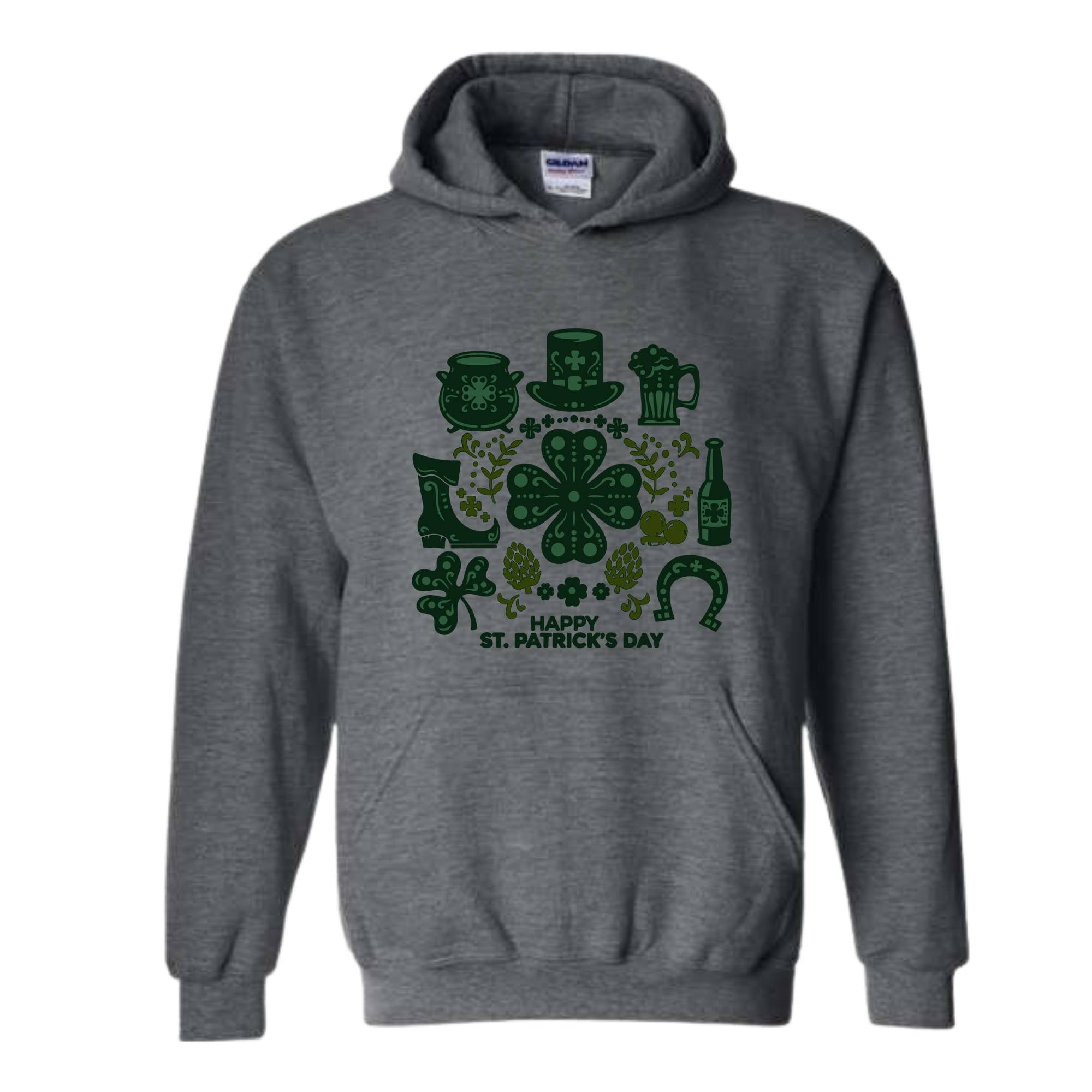 St Patricks Day Sweatshirt, Lucky Shamrock Sweater, Irish Green Sweater, Clover Pullover, Festive Sweatshirt